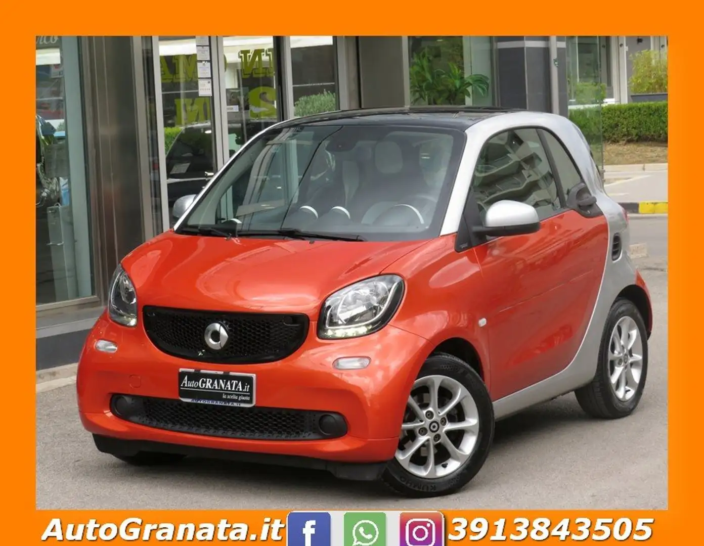 smart forTwo 1.0 Passion 70cv Tetto Panoram. Orange - 1