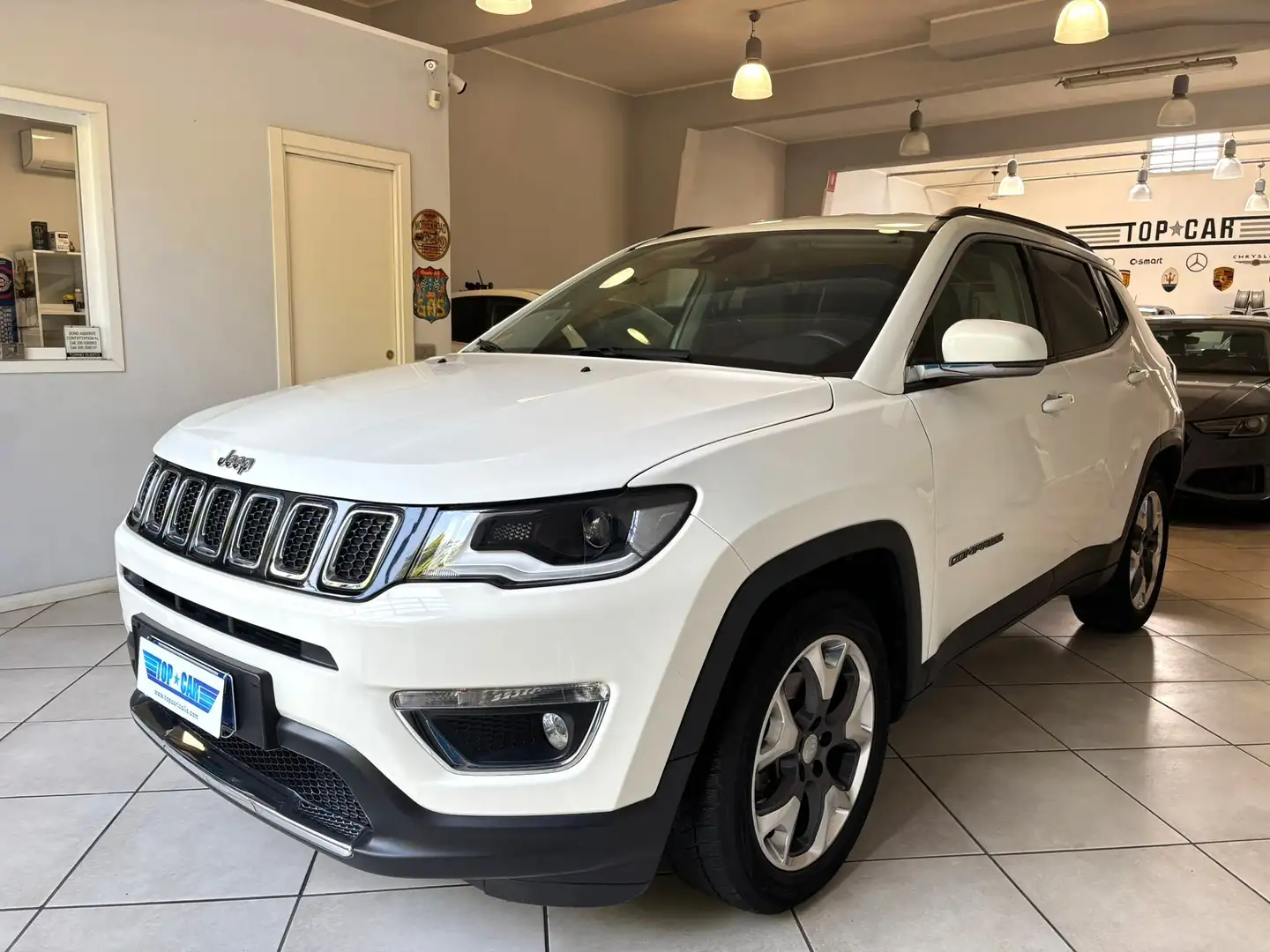 Jeep Compass 1.6 MJT LIMITED 2WD 120CV CERCHI 18 NEOPATENTATI Bianco - 1