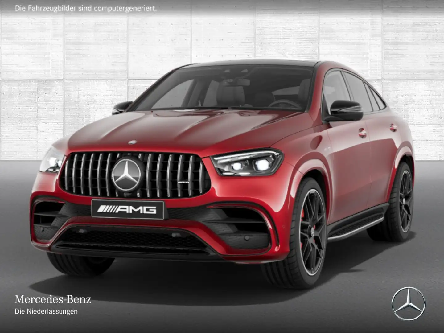 Mercedes-Benz GLE 63 AMG GLE 63 S Coupé 4M NIGHT+PANO+360+AHK+MULTIBEAM+9G Rojo - 2