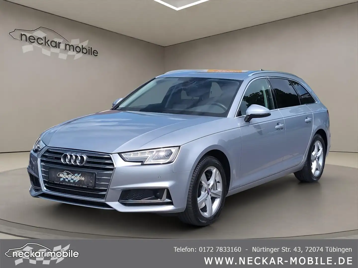 Audi A4 A4 45 TFSI sport Navi LED AHK ACC Spurhalte Silber - 1