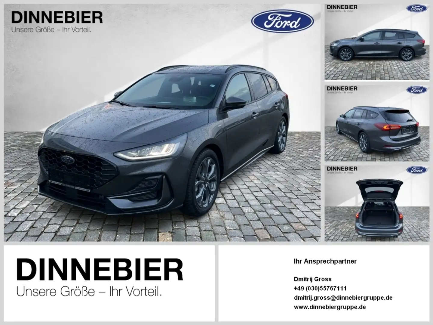 Ford Focus ST-Line LED+AHK+Navi+Kamera+Winterpaket Grau - 1