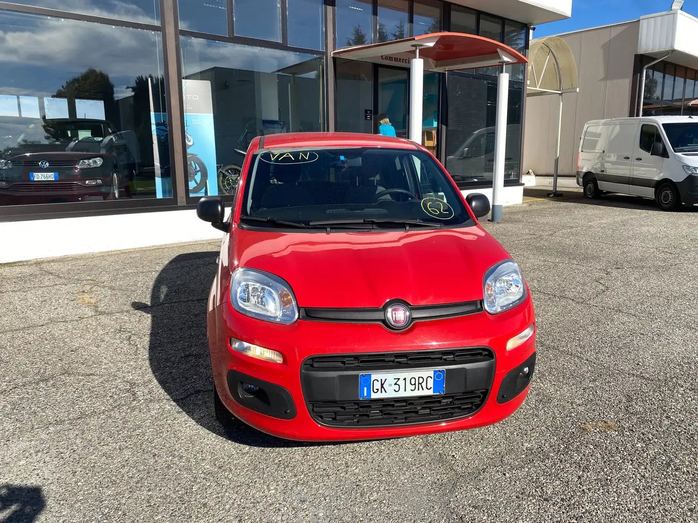 Fiat Panda Hybrid VAN Rojo - 2