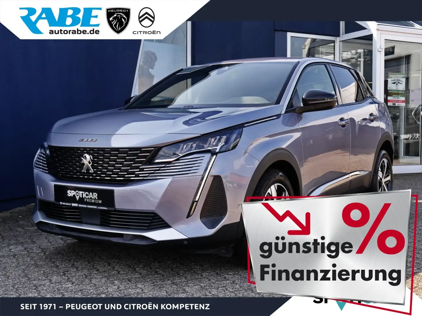 Peugeot 3008 Allure Pack 130 PT Autm.+Grip-Ctrl+Navi Klima Grau - 1