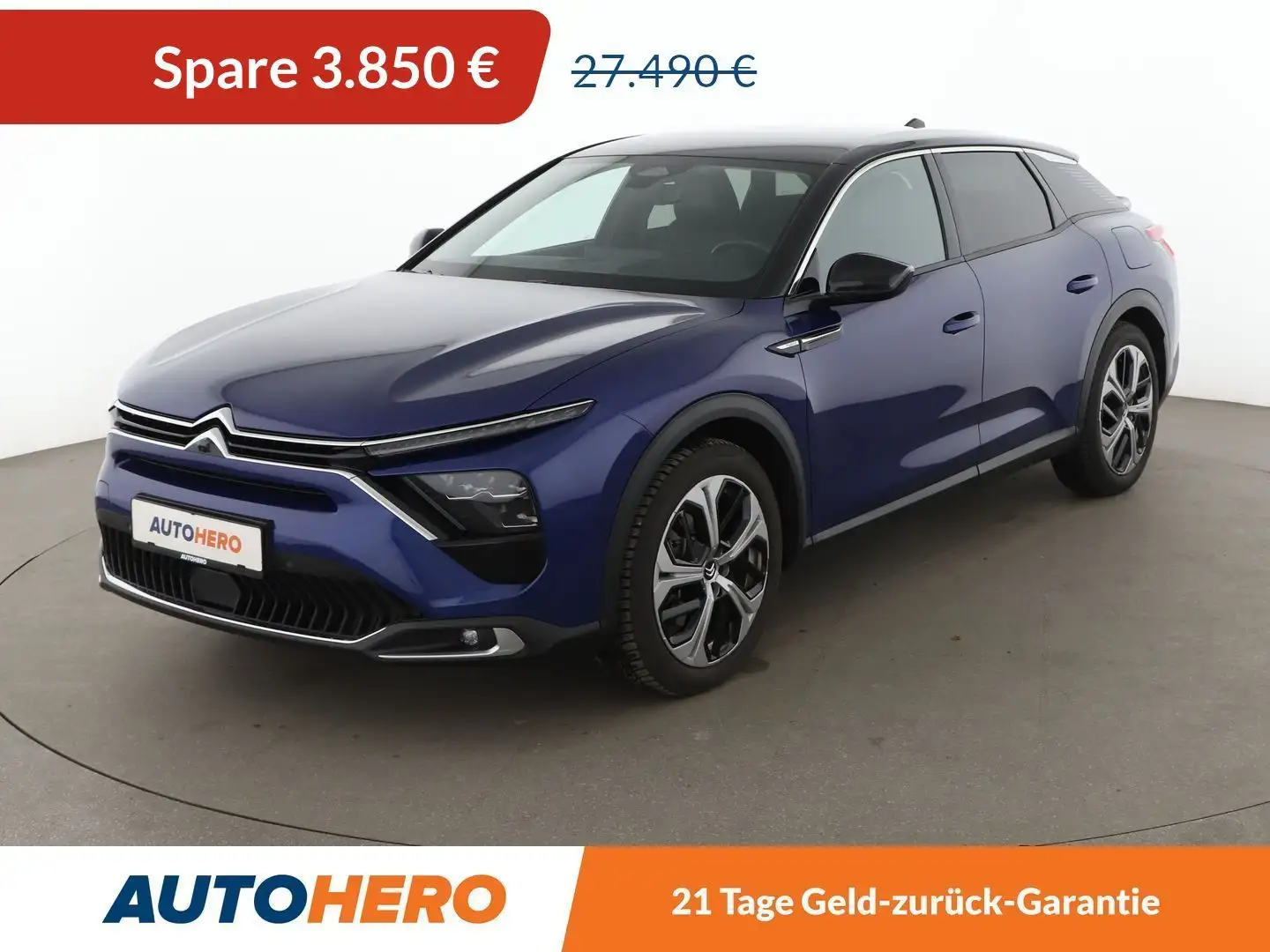 Citroen C5 X 1.6 Plug-in Hybrid Shine Pack Aut.*NAVI*CAM*SHZ* Blauw - 1