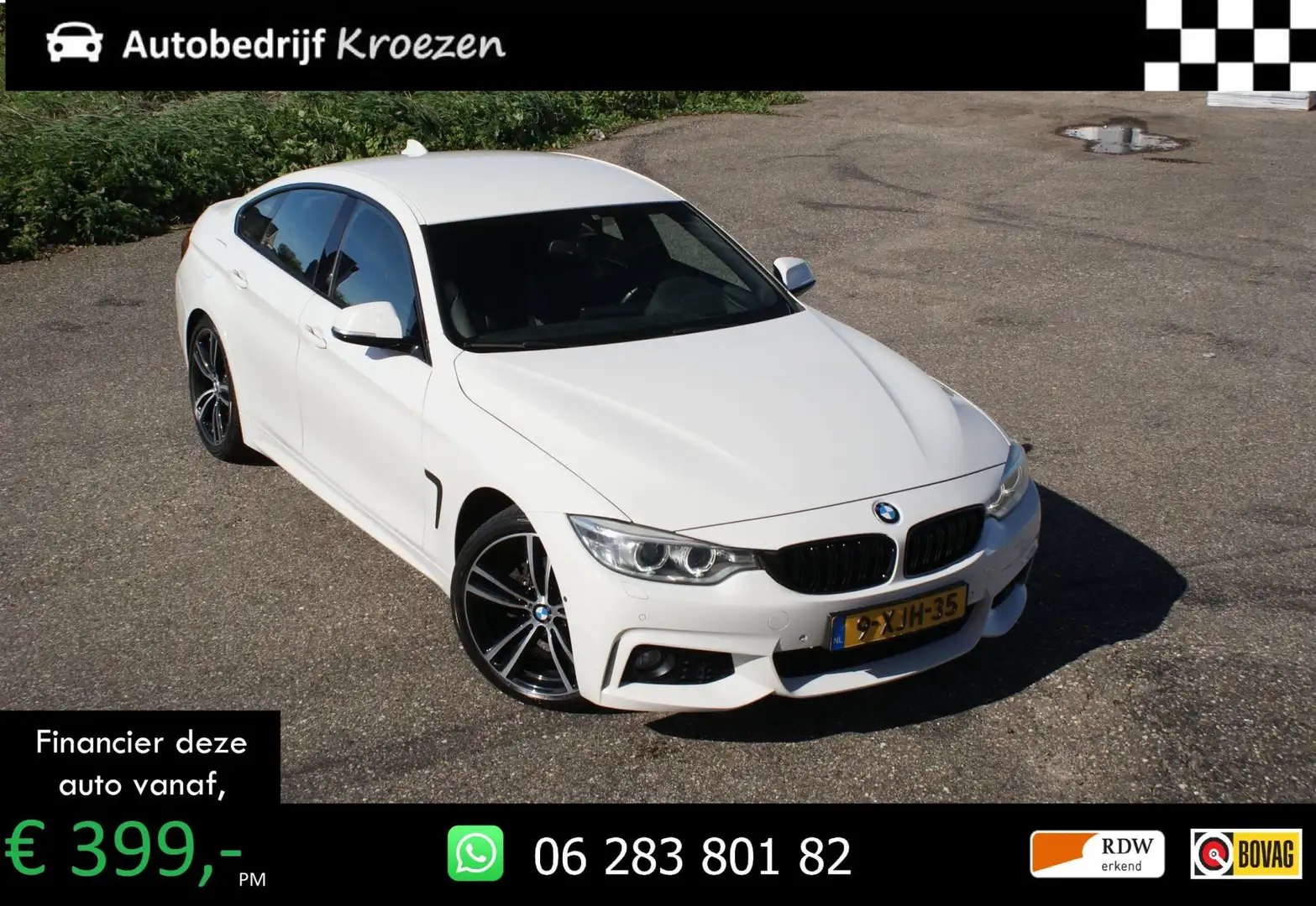BMW 420 4-serie Gran Coupé 420i | M Pakket | Camera | H&K Wit - 1