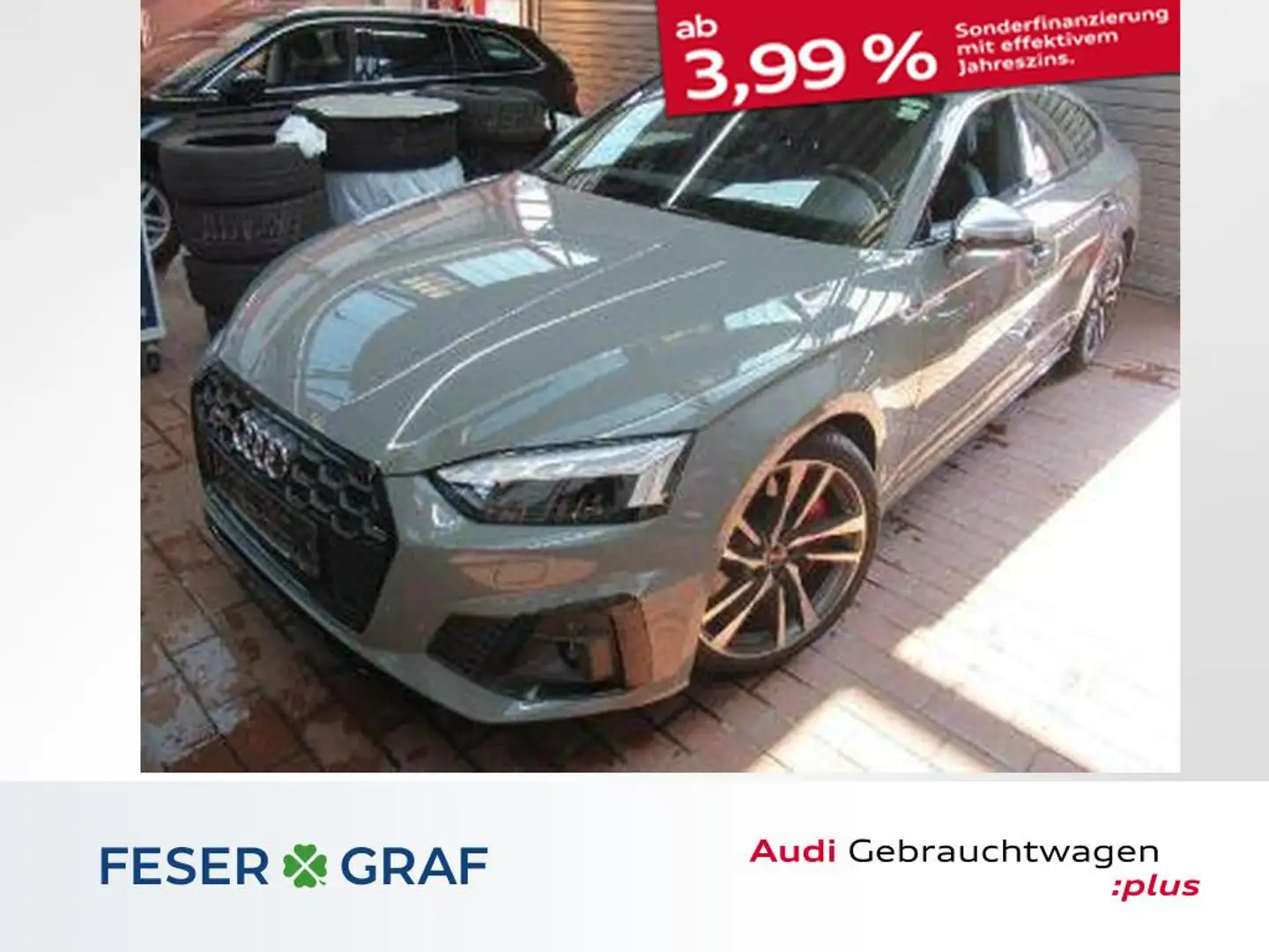 Audi S5 Sportback TDI tiptronic AHK/Rfk/Matrix Gris - 1