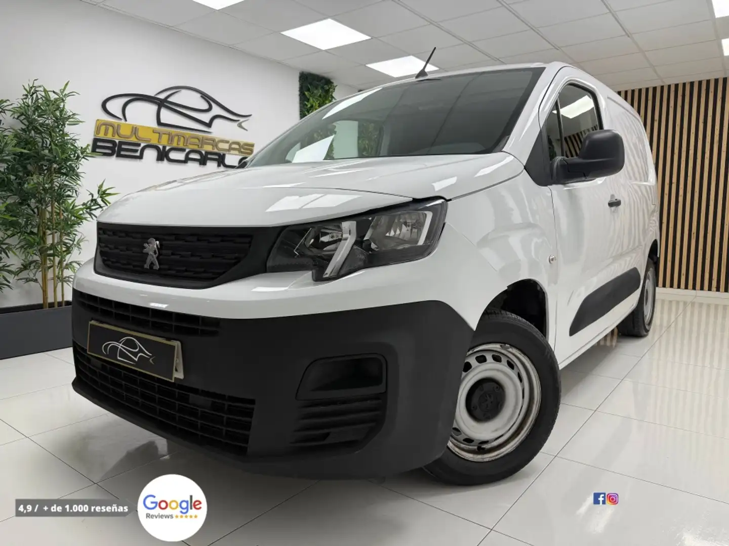 Peugeot Partner 1.5BlueHDI S&S Pro Standard 600kg 100 Blanco - 2