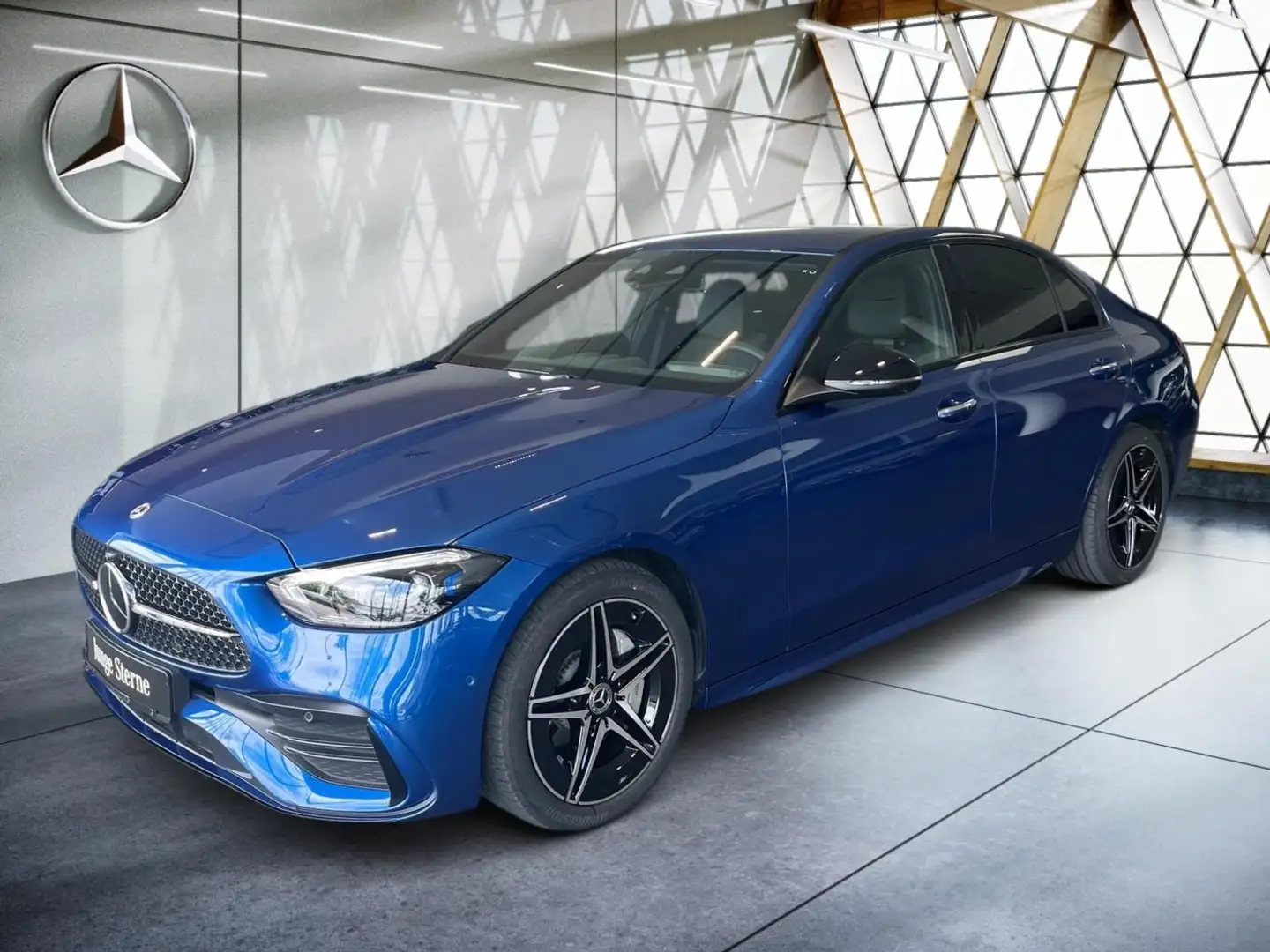 Mercedes-Benz C 200 AMG Night*AHK*Memory*LenkradHz*360°*Distro Blau - 2