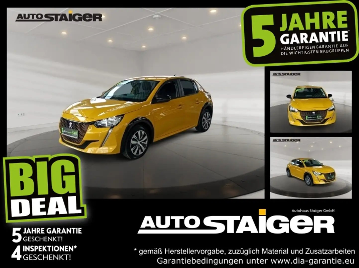 Peugeot 208 e- Active Elektro LED*Navi*Klima**ZV* Geel - 1