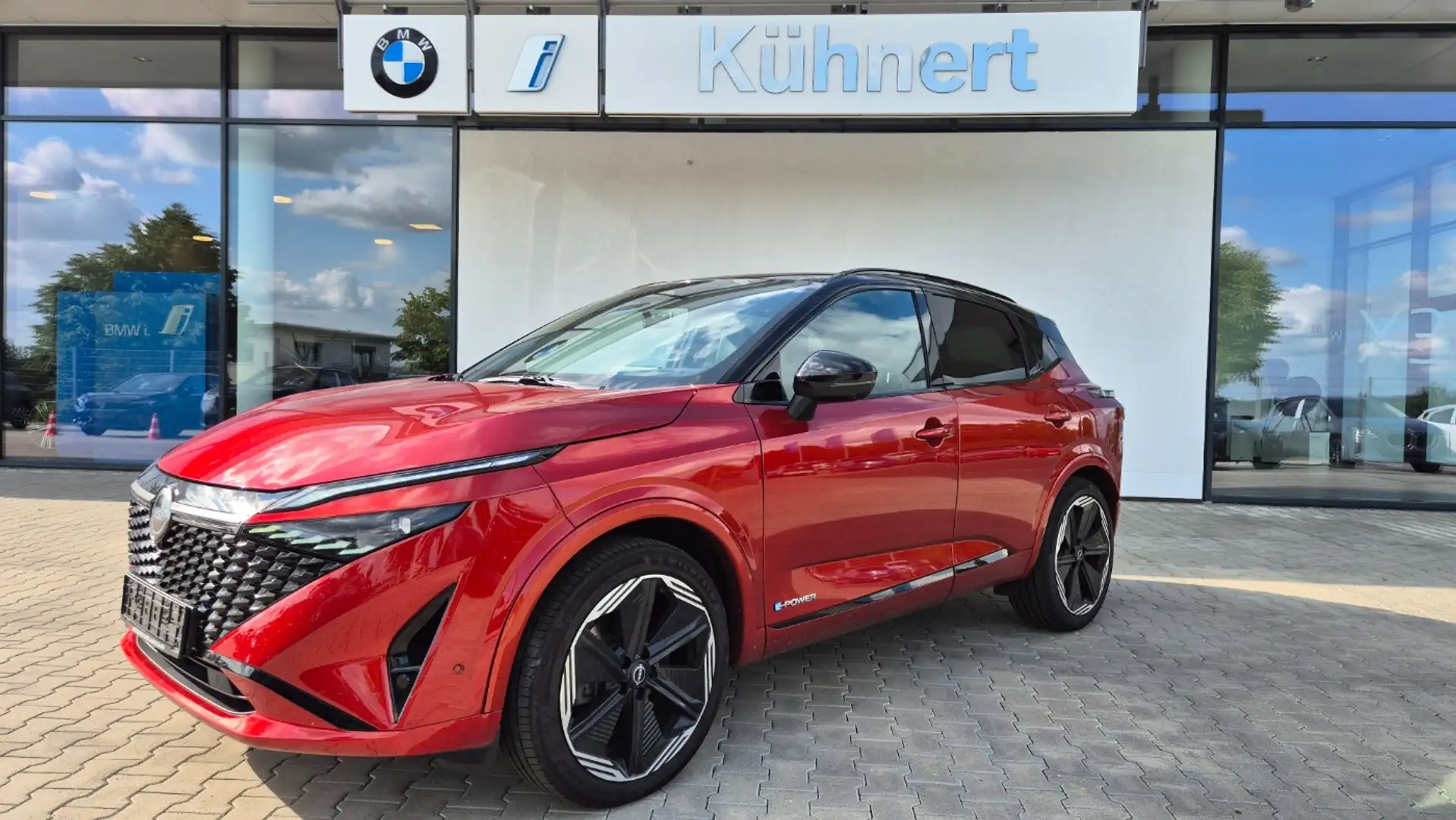 Nissan Qashqai N-Design SpurAss ACC HiFi Navi RFK AUT Rood - 1