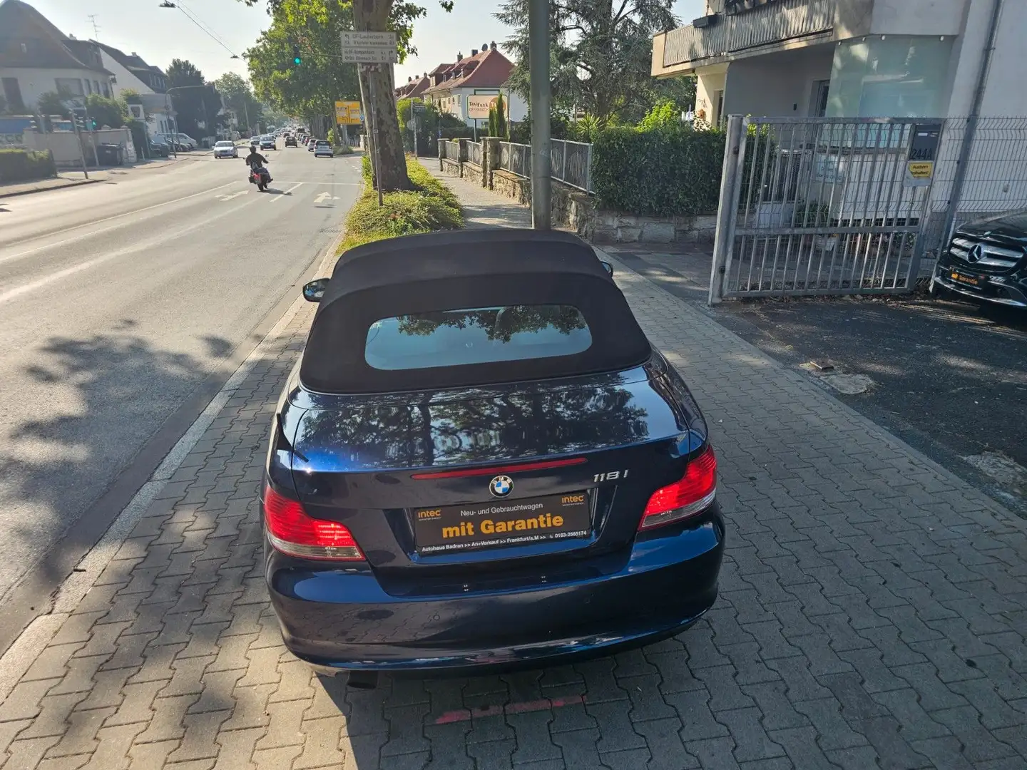 BMW 118 Baureihe 1 Cabrio 118i Klima,Gang,PDC,Leder Bleu - 2