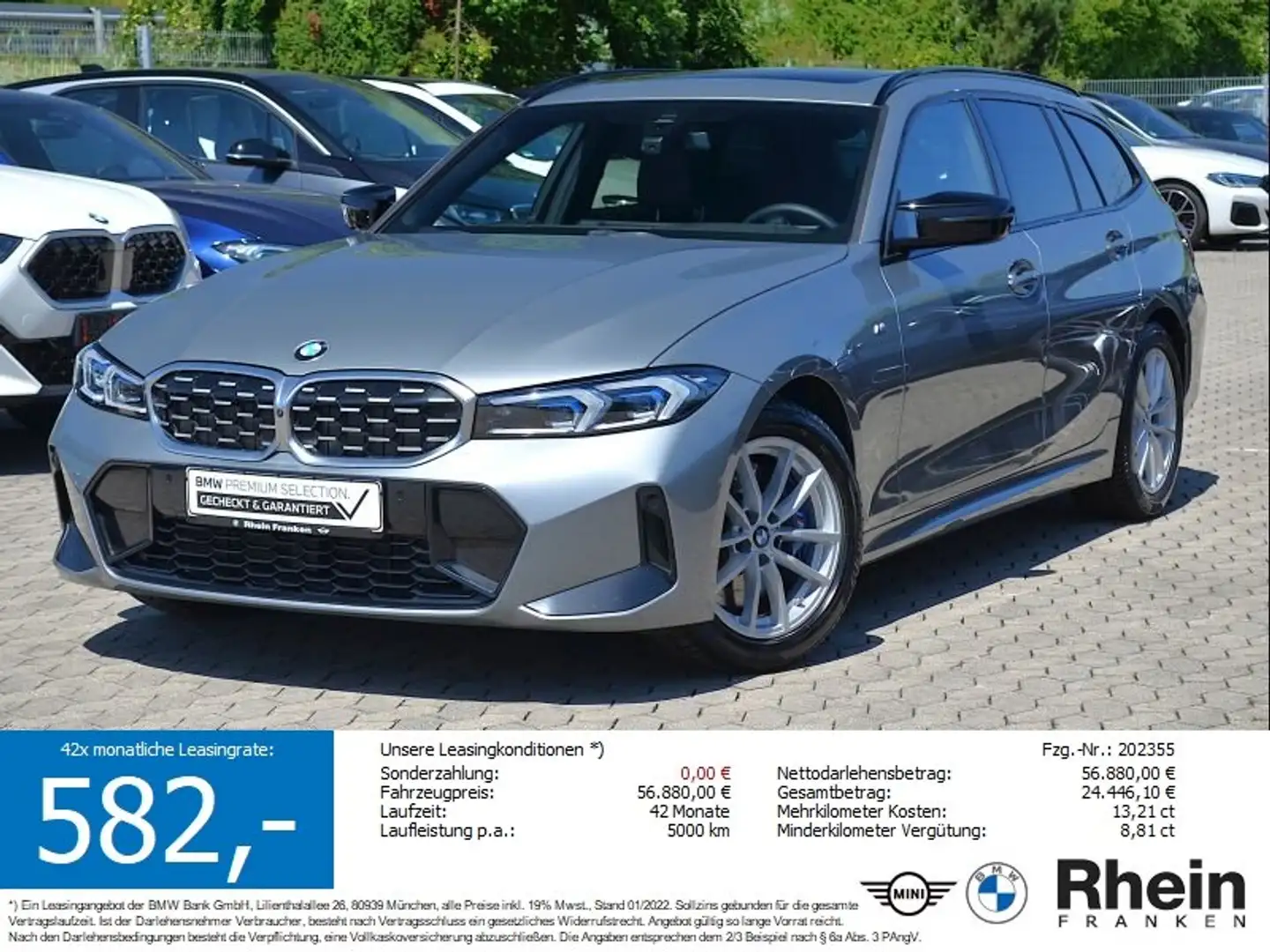 BMW 340 Mi xDrive LiveCptProf.Ad.LED.Pano.360°.Memory Grau - 1