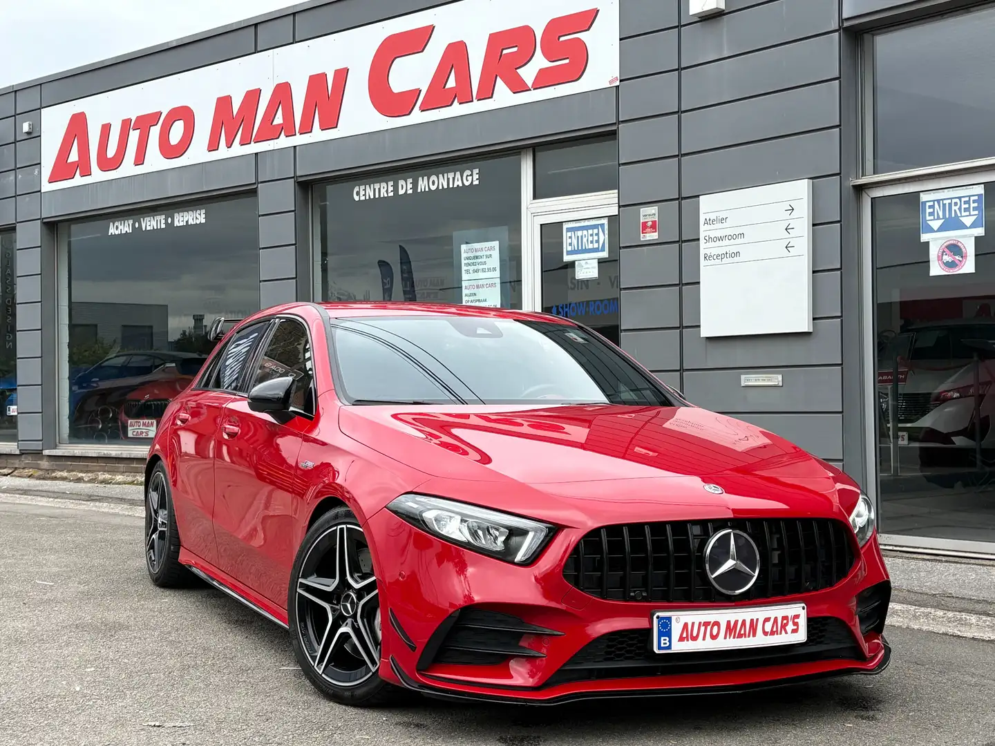 Mercedes-Benz A 35 AMG 4-Matic SPORT AERO -59.419KM- LED CAMERA GPS Rouge - 2