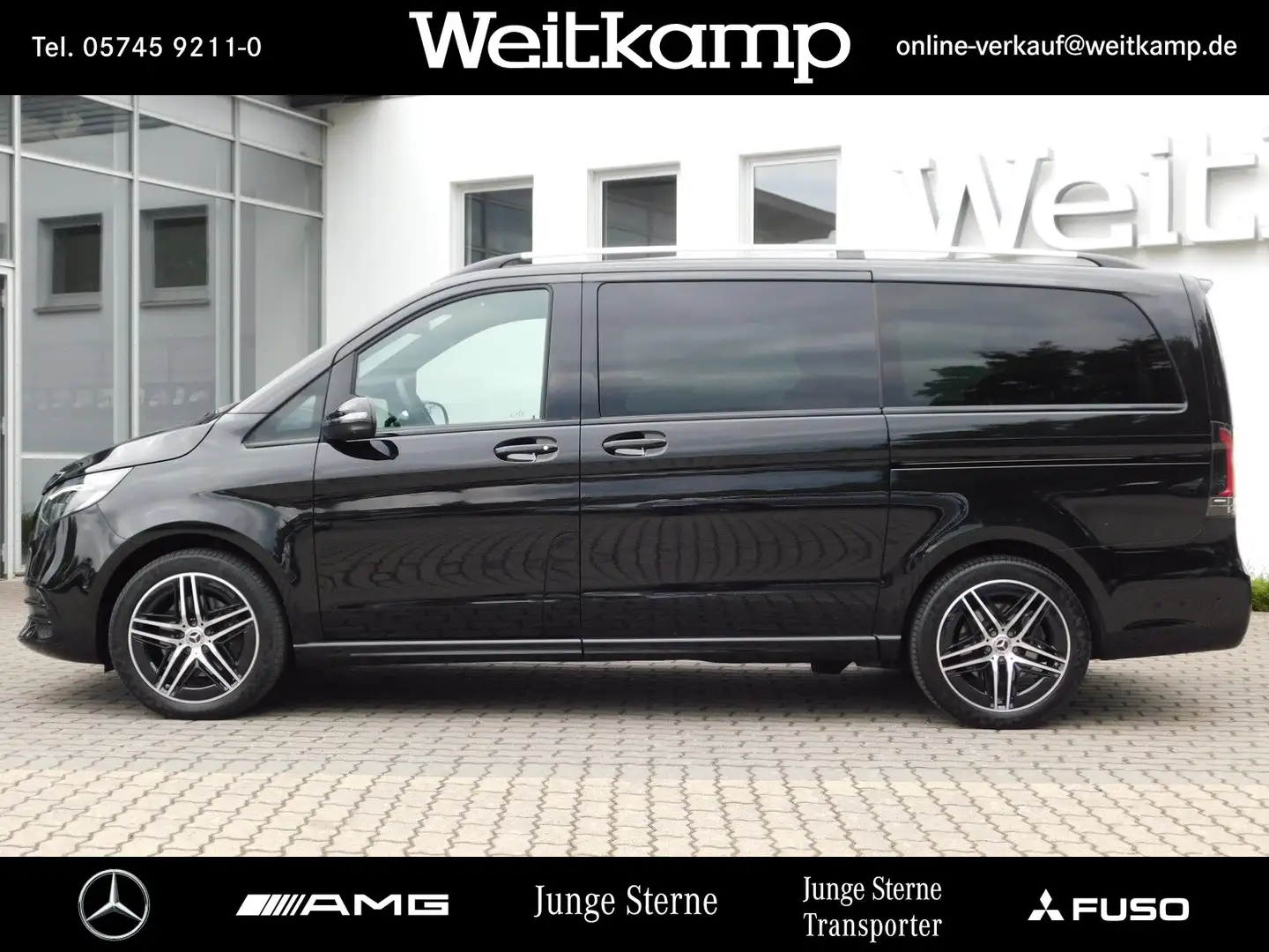 Mercedes-Benz V 300 V 300 d 4M AVANT. Lang AMG+PANO+AHK+TISCH+MEMORY Nero - 2