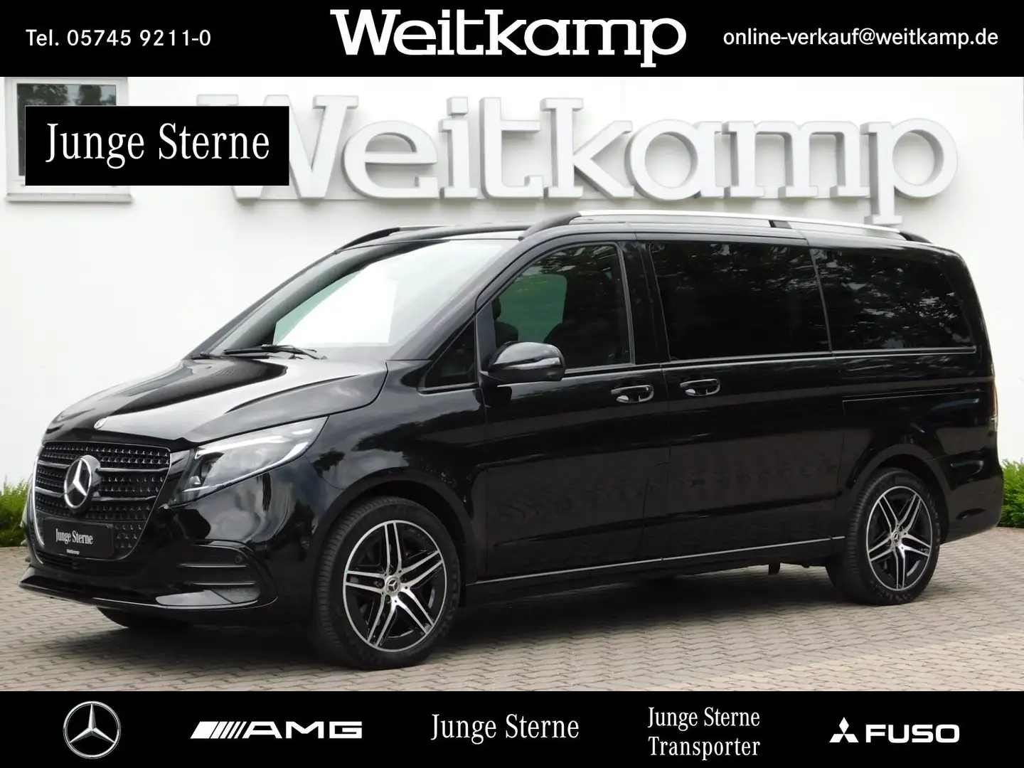 Mercedes-Benz V 300 V 300 d 4M AVANT. Lang AMG+PANO+AHK+TISCH+MEMORY Nero - 1