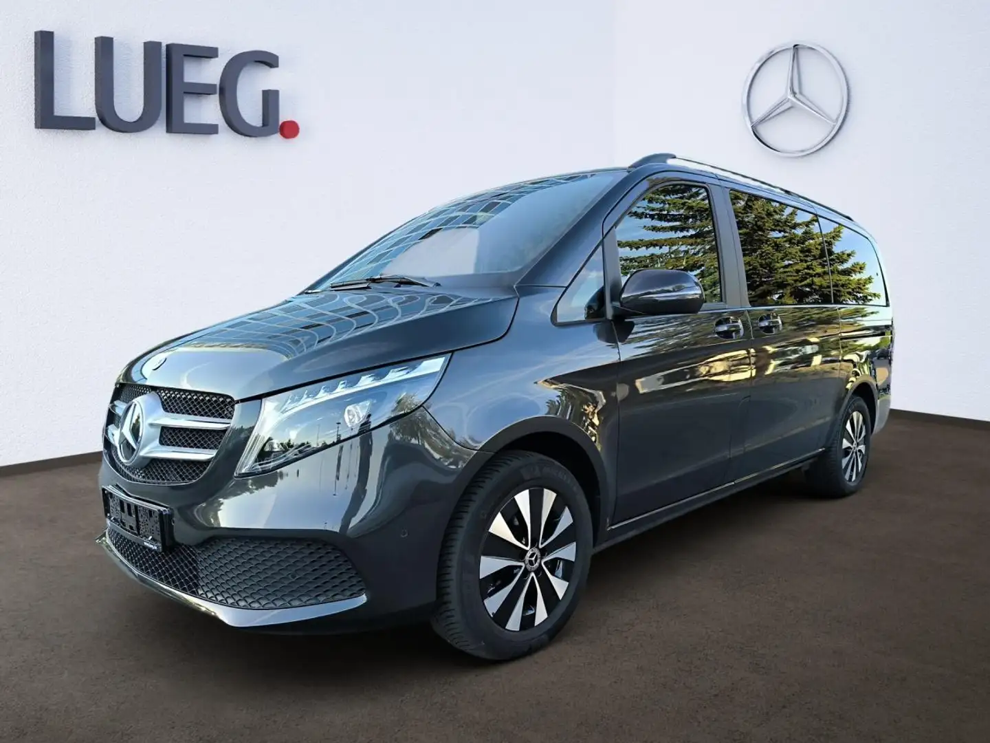 Mercedes-Benz V 250 d 4MATIC Lang el.Schiebe SpurW AHK Navi Gris - 2