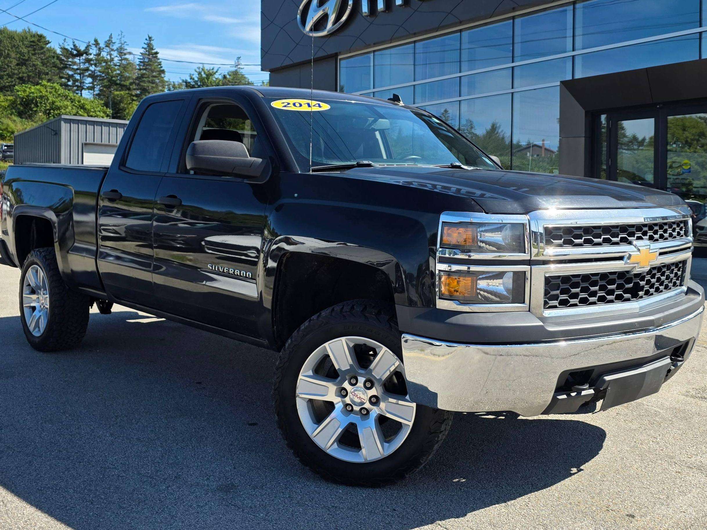 Black 2014 Chevrolet Silverado 1500 Pickup Truck Four-Wheel Drive Automatic