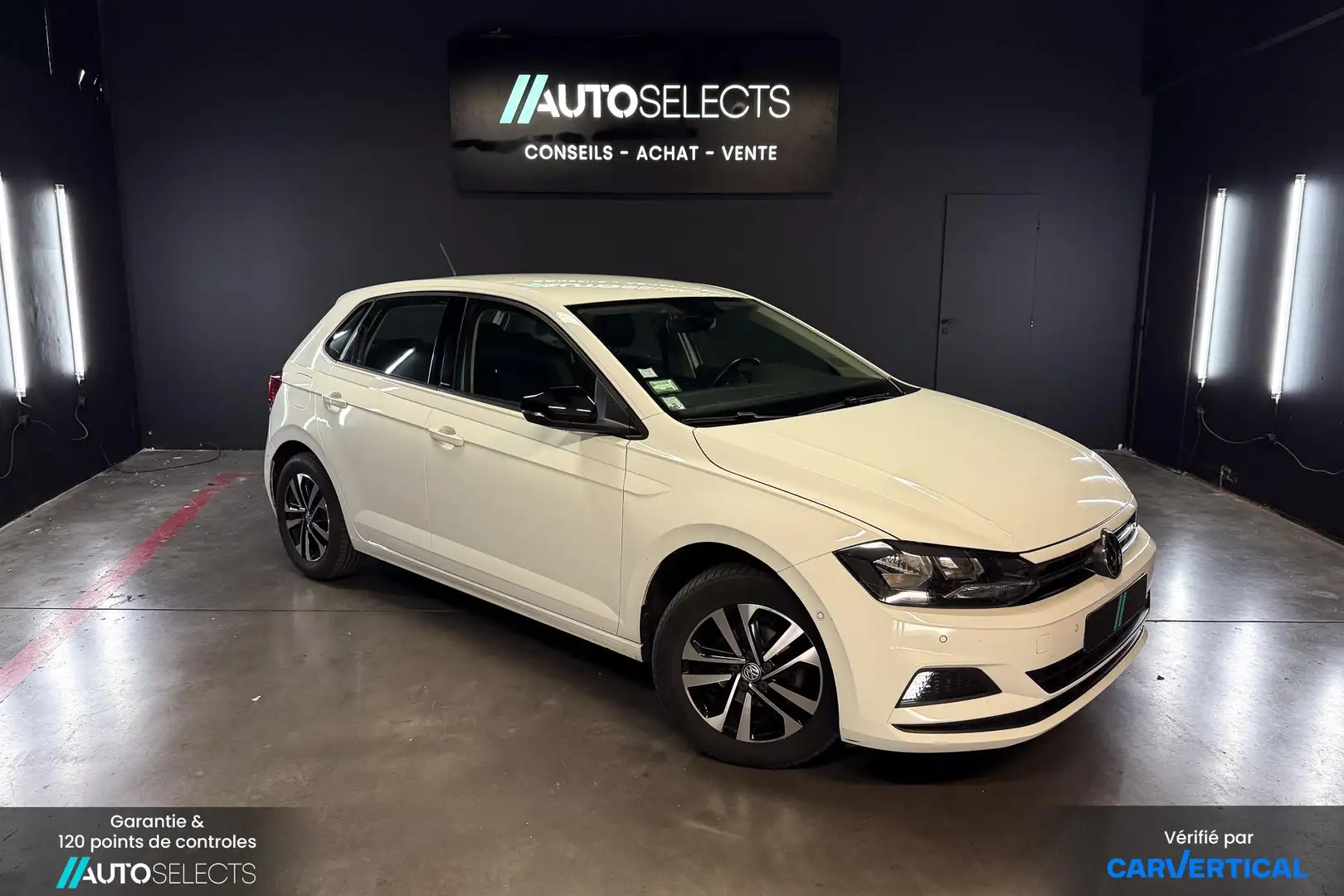 Volkswagen Polo IQ Drive - 1,0 TSI 95cv | Carvertical Disponible | Blanc - 1