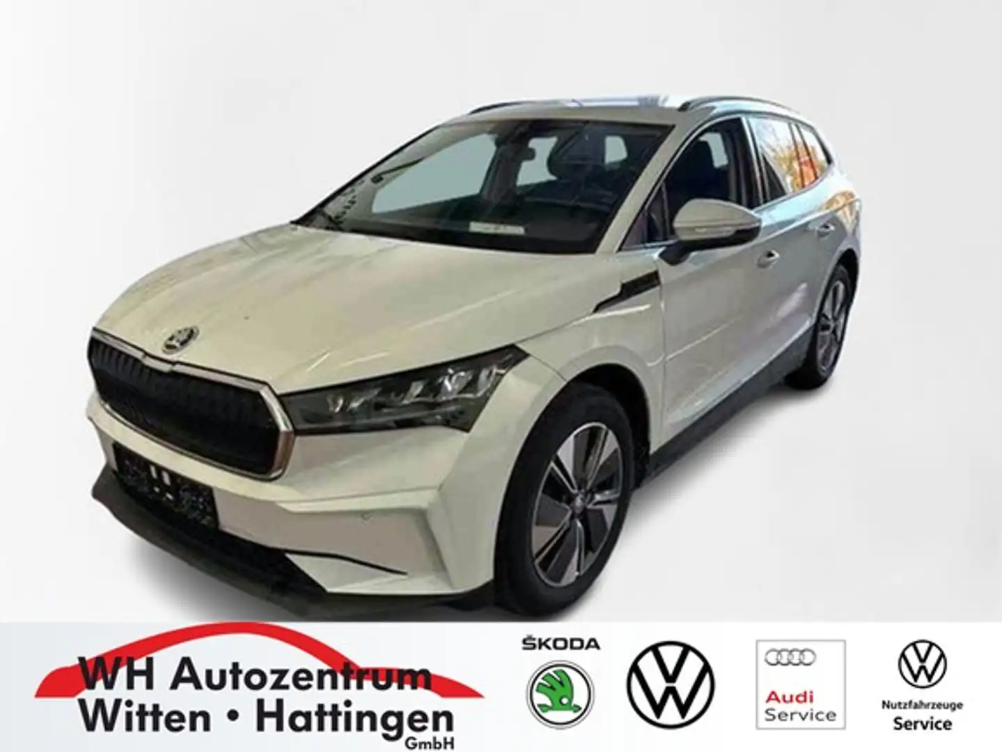 Skoda Enyaq iV 60 NAVI AHK REARVIEW LED KEYLESS PDC ACC Weiß - 1