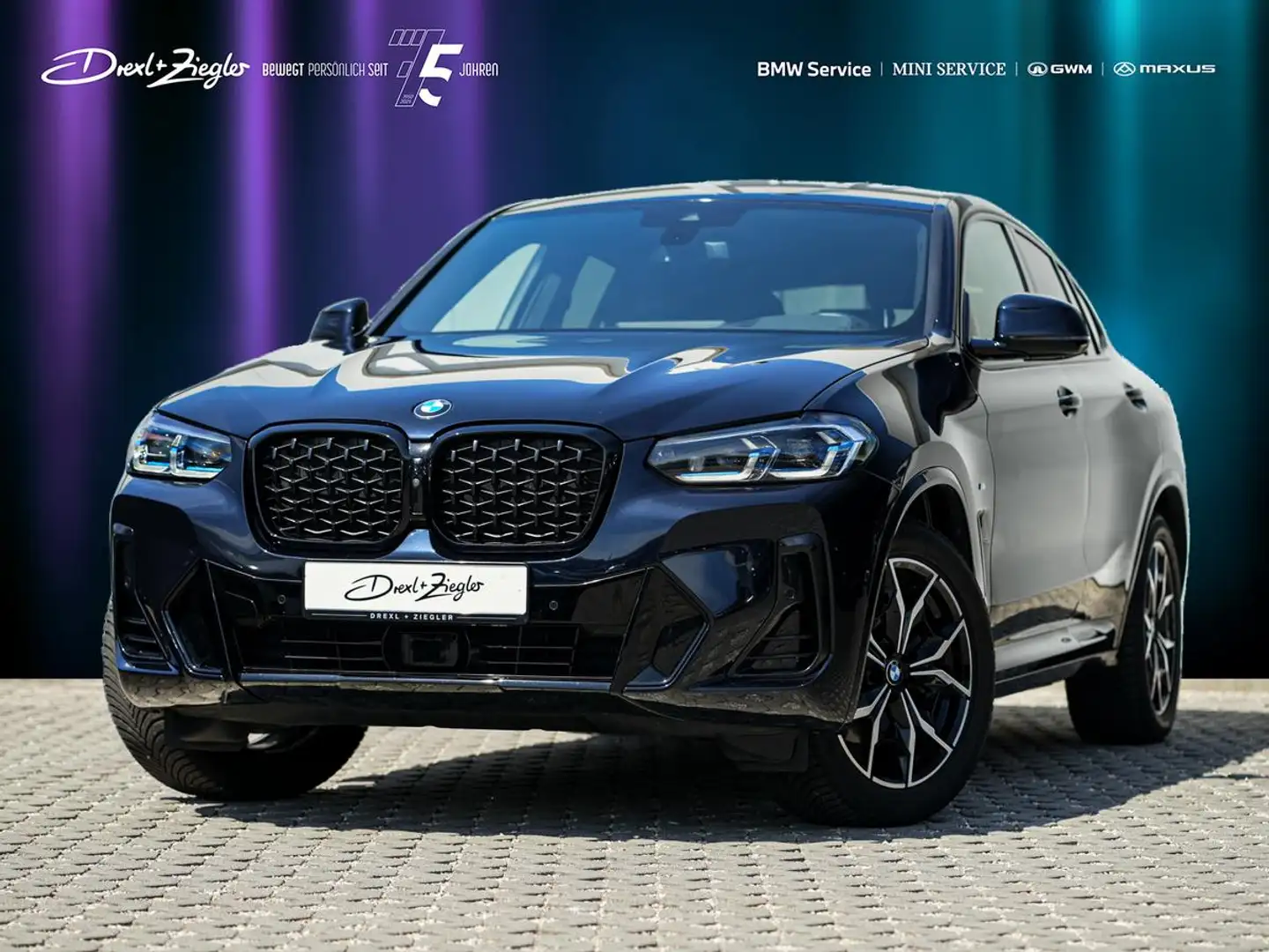 BMW X4 xDrive20i M-Sport ACC GSD HuD Laser 360° KoZg Чорний - 1