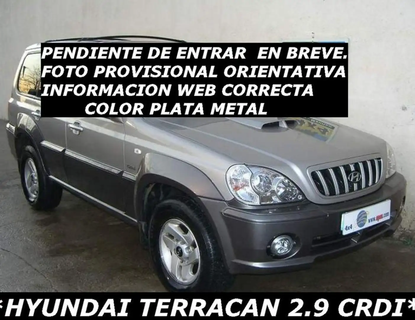 Hyundai Terracan 2.9CRDI Full Plateado - 1