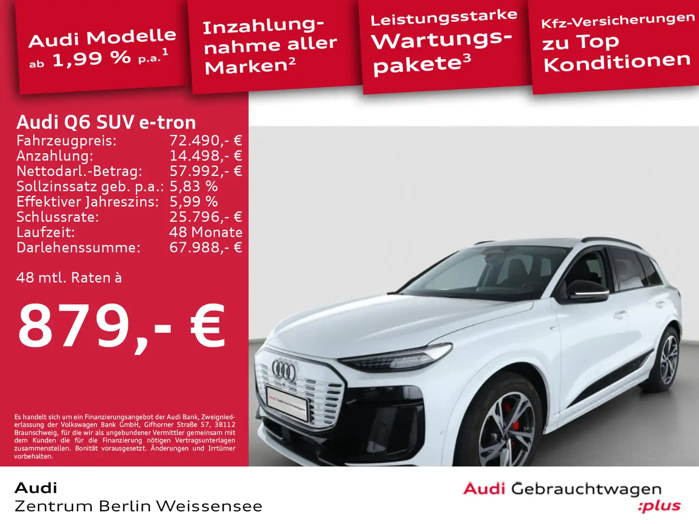 Audi Q6 performance*S-LINE*360°*AHK*PANO* Alb - 1