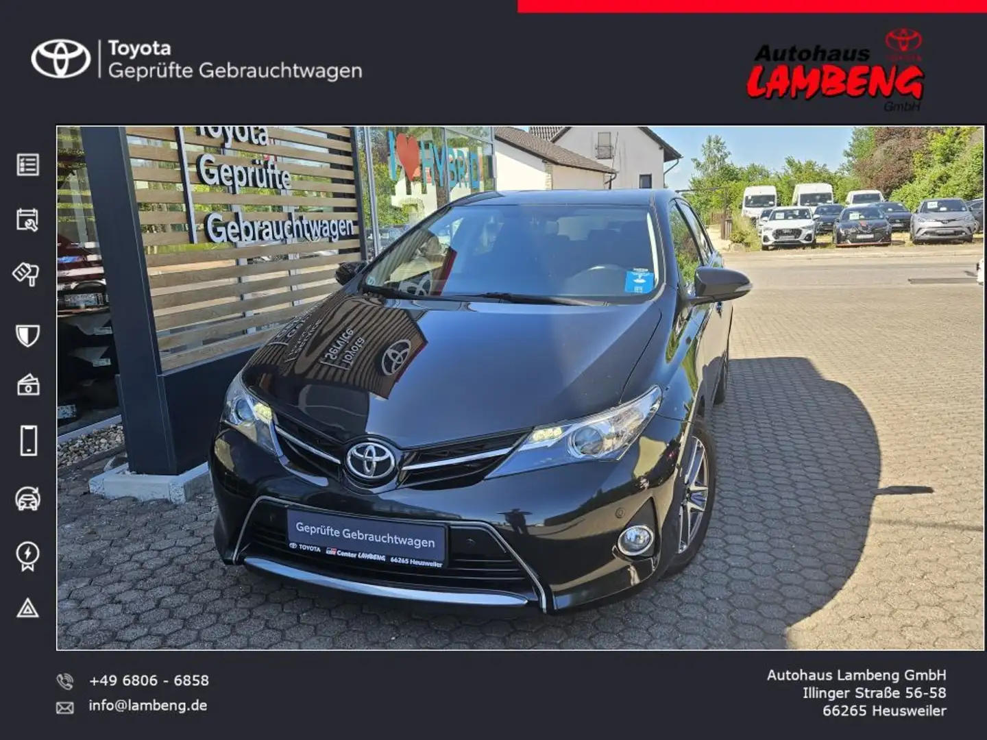 Toyota Auris 2.0 D-4D Comfort Black - 1