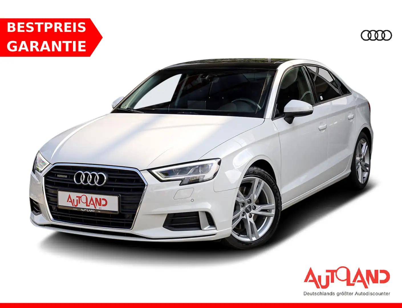 Audi A3 2.0 TDI quattro LED Navi Kamera SHZ PDC Blanc - 1