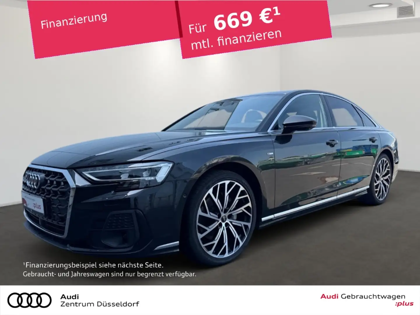 Audi A8 50 TDI quattro MATRIX 360 ACC LEDER MMI Gris - 1