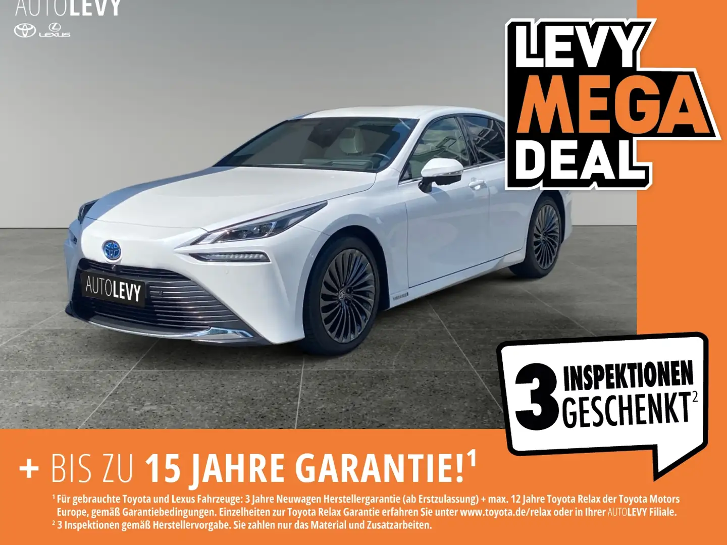Toyota Mirai Advanced Wasserstoff *PANO*HUD*JBL* Weiß - 1
