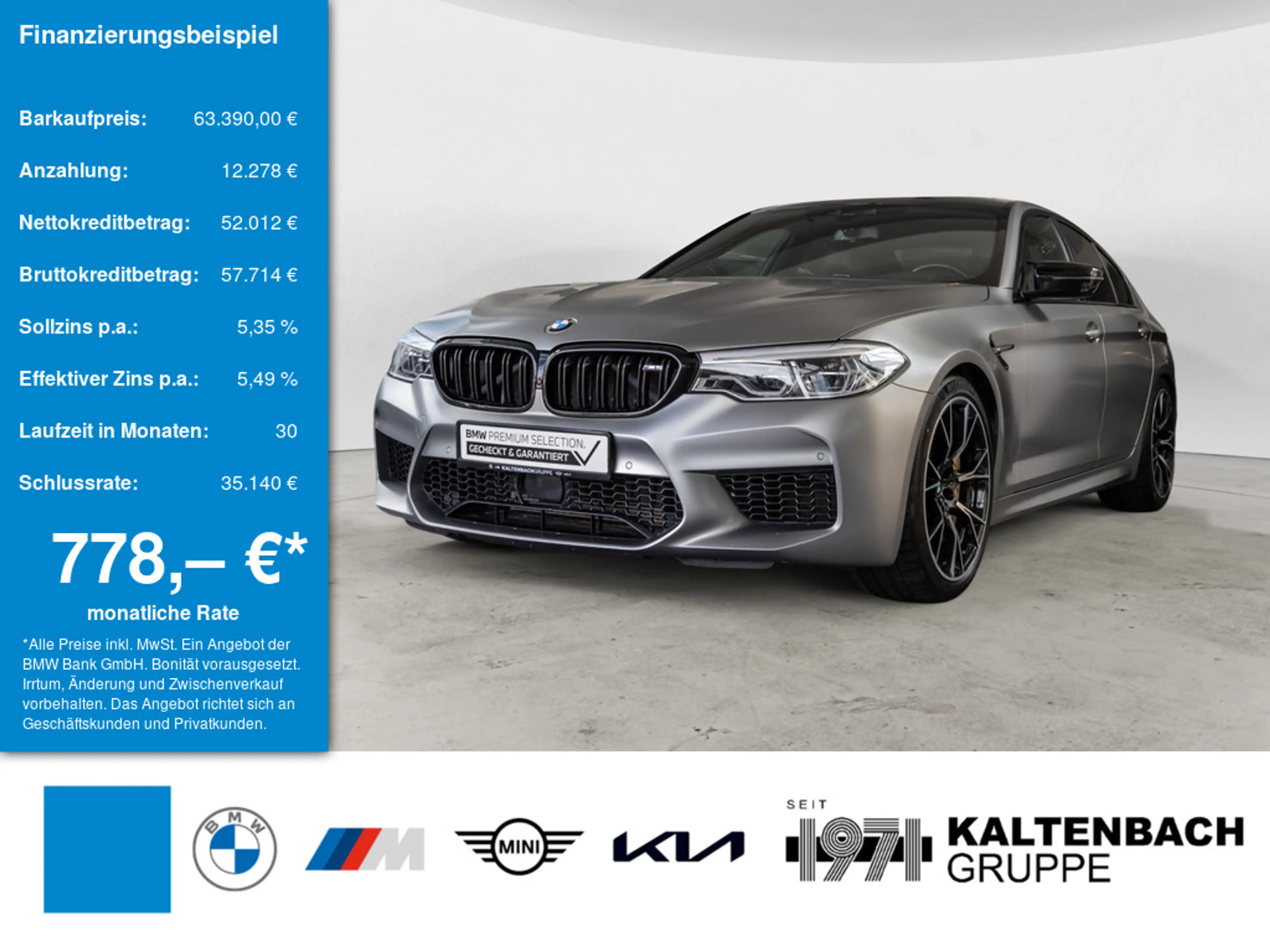 BMW M5 Competition HUD 360° LED SITZBELÜFTUNG ACC