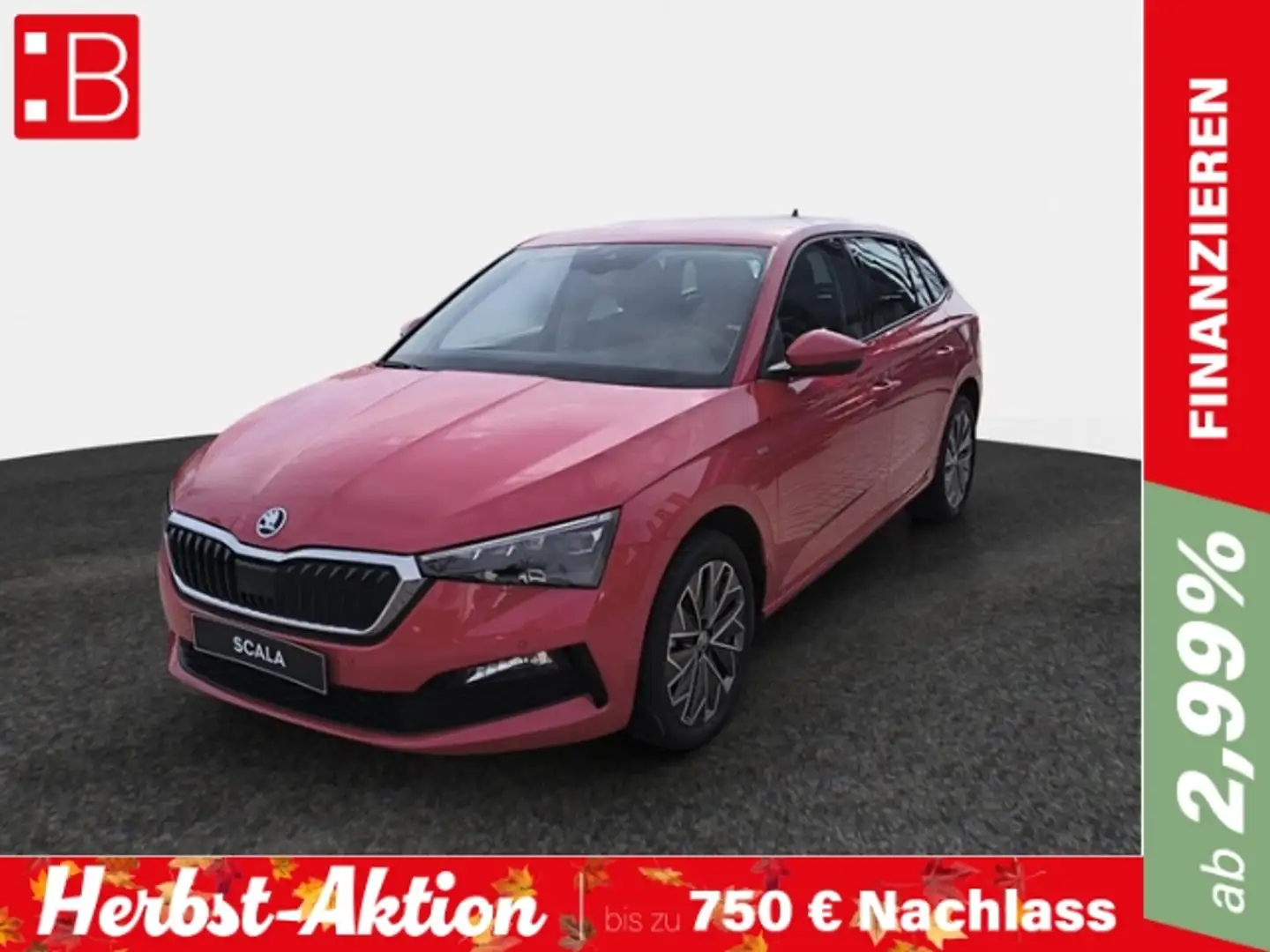 Skoda Scala 1.0 TSI DSG Tour NAVI RFK LED SH KLIMA LINK Rot - 1