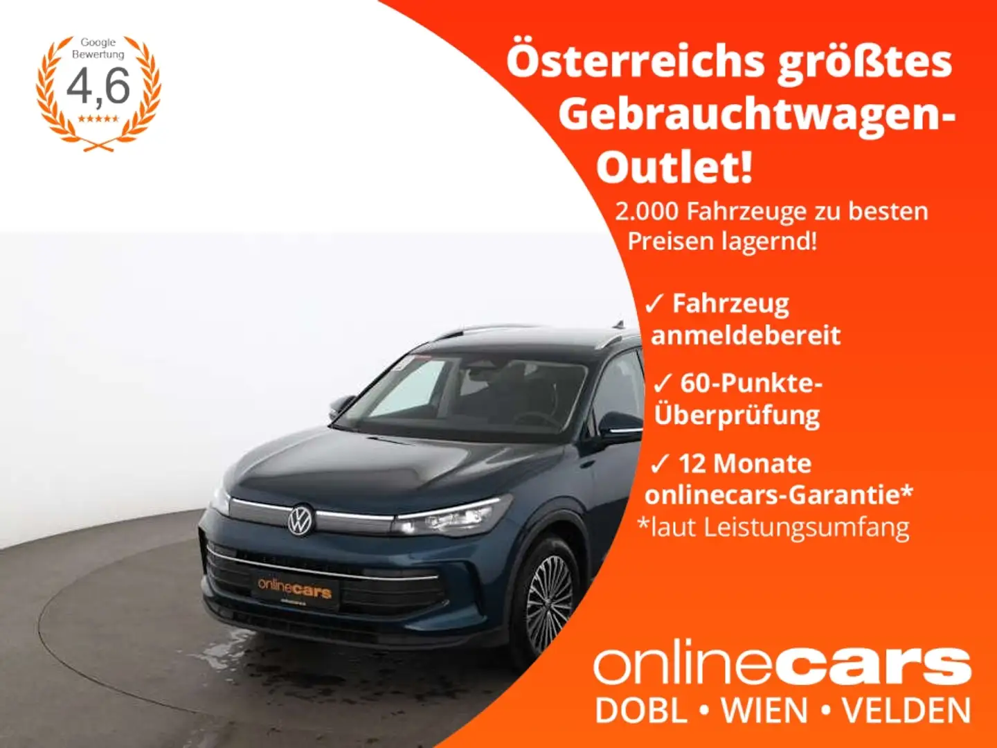 Volkswagen Tiguan 2.0 TDI W Life Aut LED AHK RADAR NAVI PDC Blau - 1