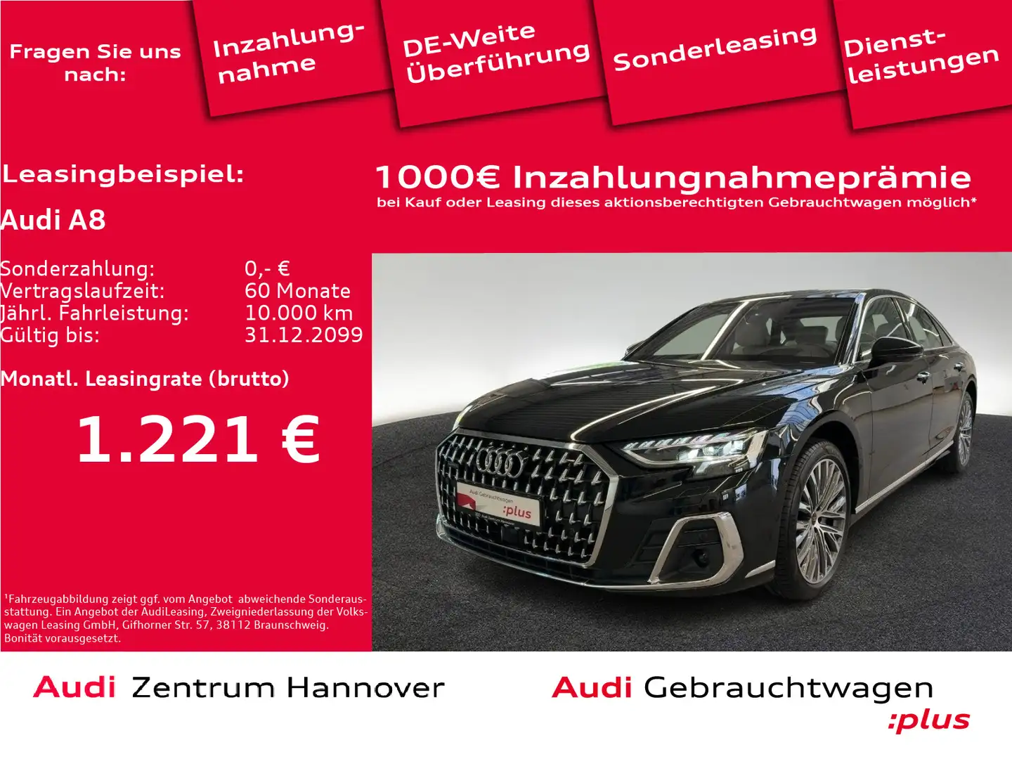 Audi A8 50 TDI quattro Pano Standh. Digitale Matrix-L Negro - 1