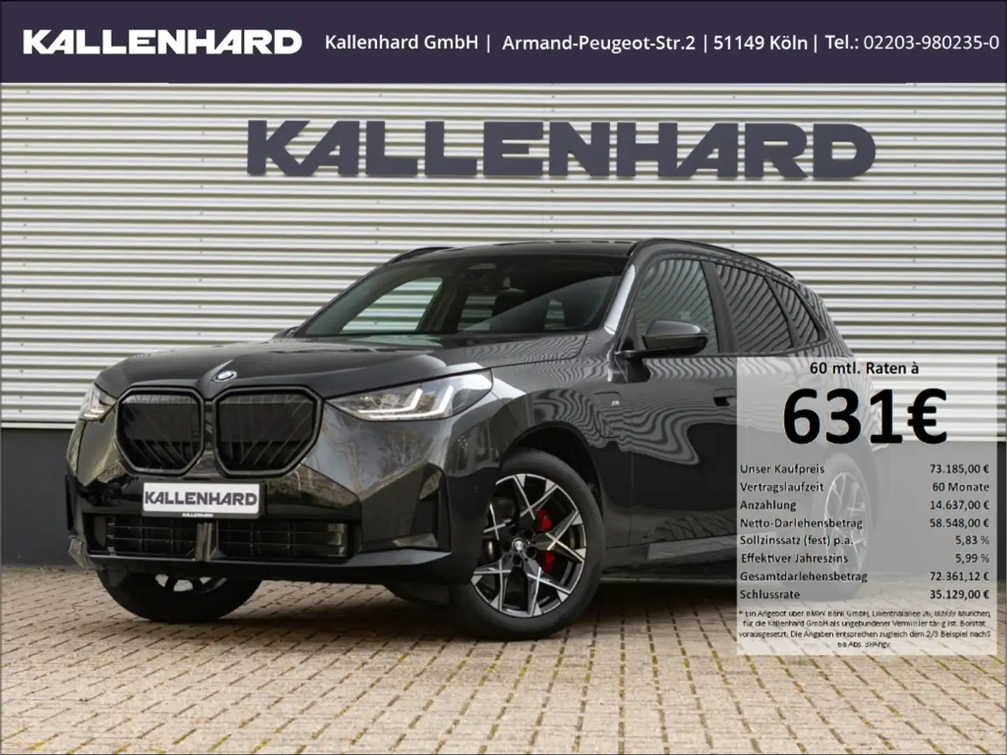 BMW X3 30e xDrive M Sport Pro-Pano-AHK-ACC-Memorysitze Grau - 1