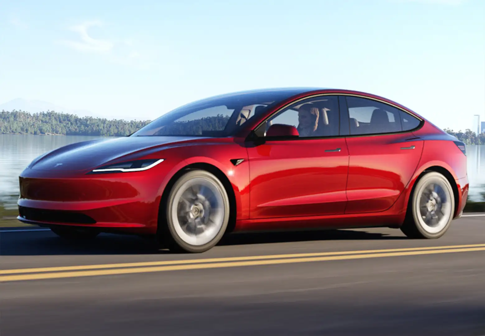 Tesla Model 3 Performance AWD Rouge - 1