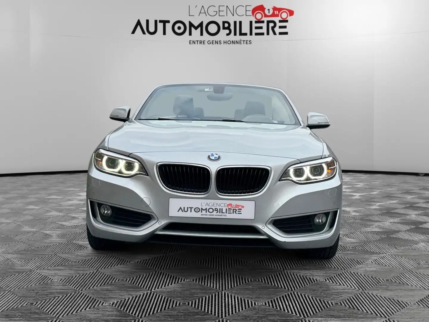 BMW 218 Cabriolet 218 d Loung Argent - 2