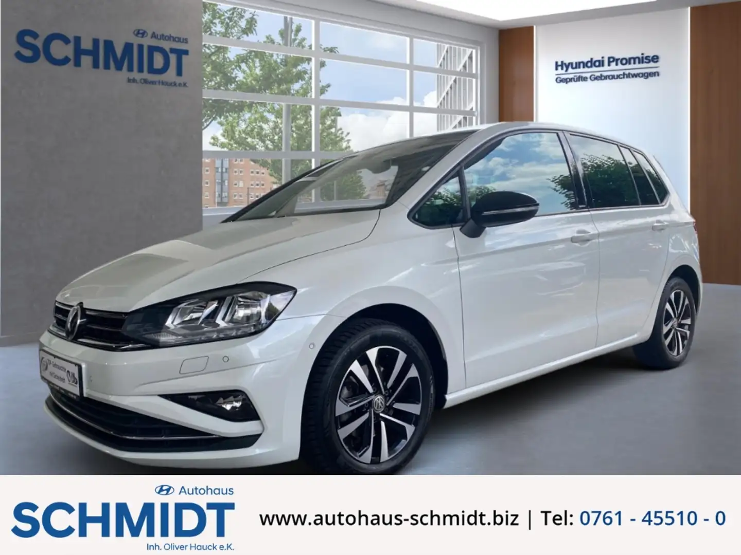 Volkswagen Golf Sportsvan VII IQ.DRIVE 1.5 TSI ACT DSG PDC vo.+hi.ACC 2-Zone Blanco - 1