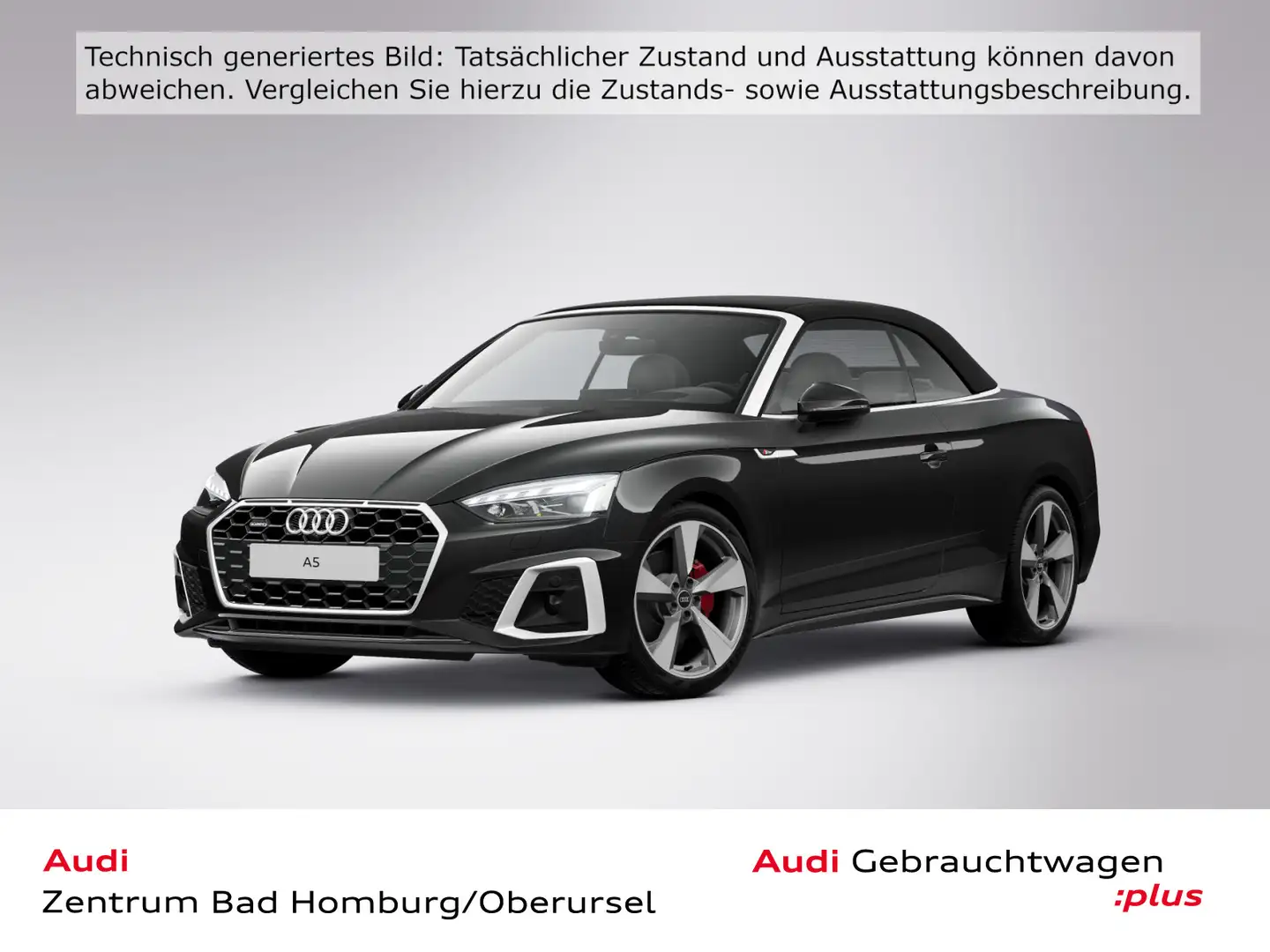 Audi A5 A5 40 Cabriolet 2.0 TDI quattro S line*Navi*Matr Schwarz - 1