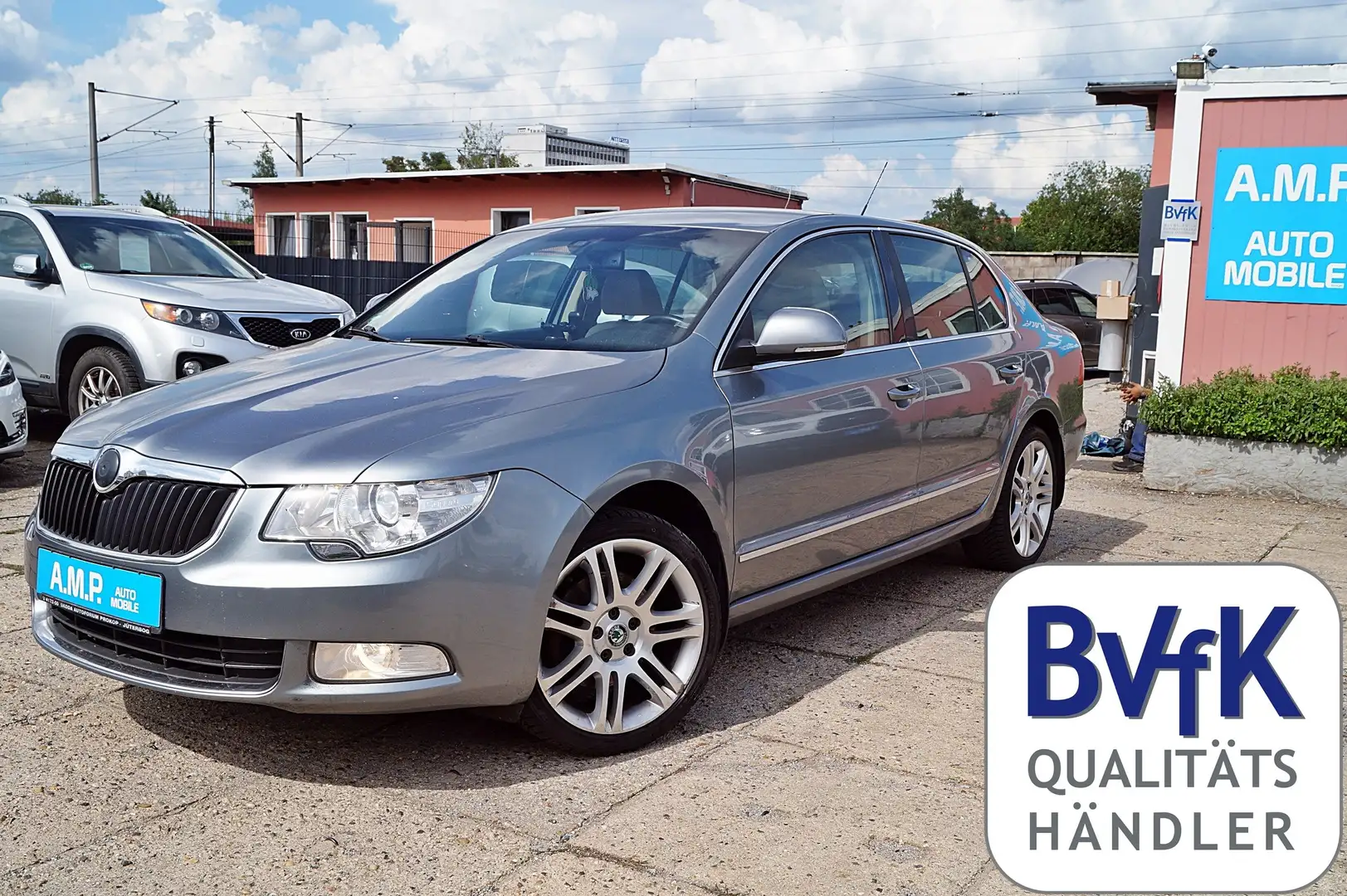 Skoda Superb 1.8TSI DSG, MOTOR FRISCH REVEDIERT, GARANTIE, TOP Grau - 1
