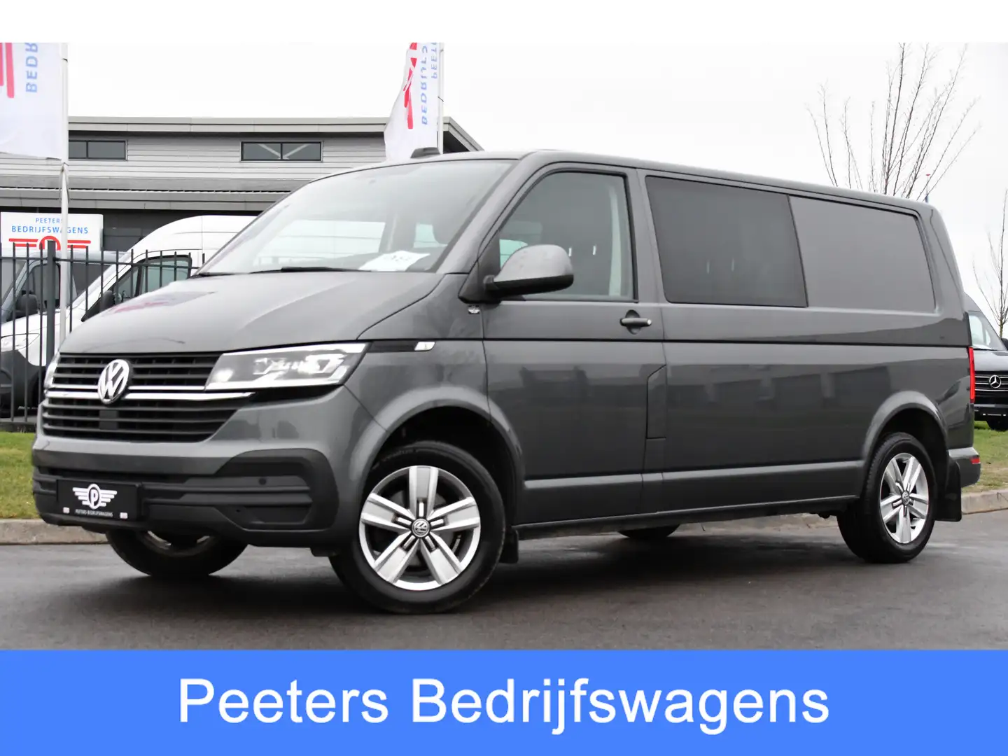 Volkswagen Transporter 2.0 TDI L2H1 DC Highline Adaptieve Cruise, Camera, Gris - 1