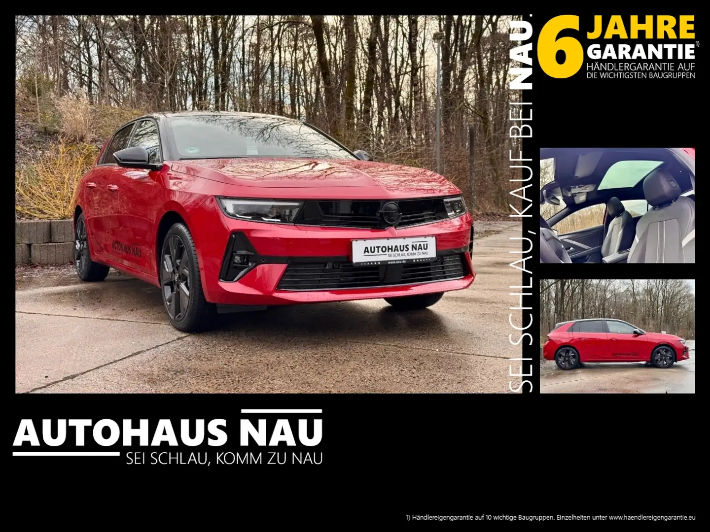Opel Astra Electric GS mit Schiebedach! Rot - 1