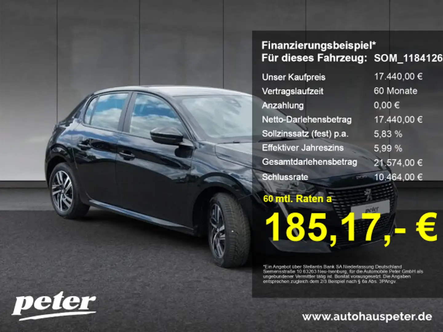 Peugeot 208 208 Active 100 EAT8 Klima+SH+EPH+LM Negro - 1