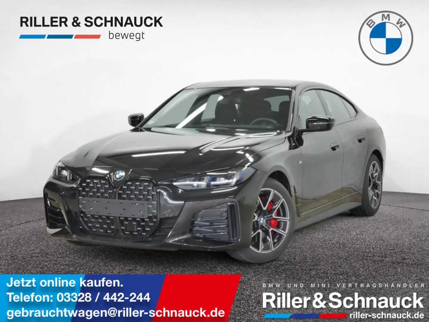 BMW 420 i Gran Coupe M Sport Pro 360°KAM+HUD+LED+H Schwarz - 1