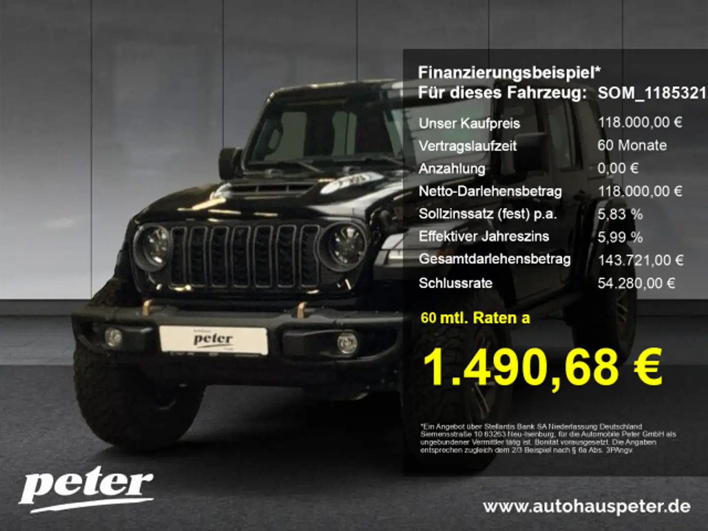 Jeep Wrangler Wrangler Rubicon 392 Xtreme 6.4 L HEMI V8 MY24 Negro - 1