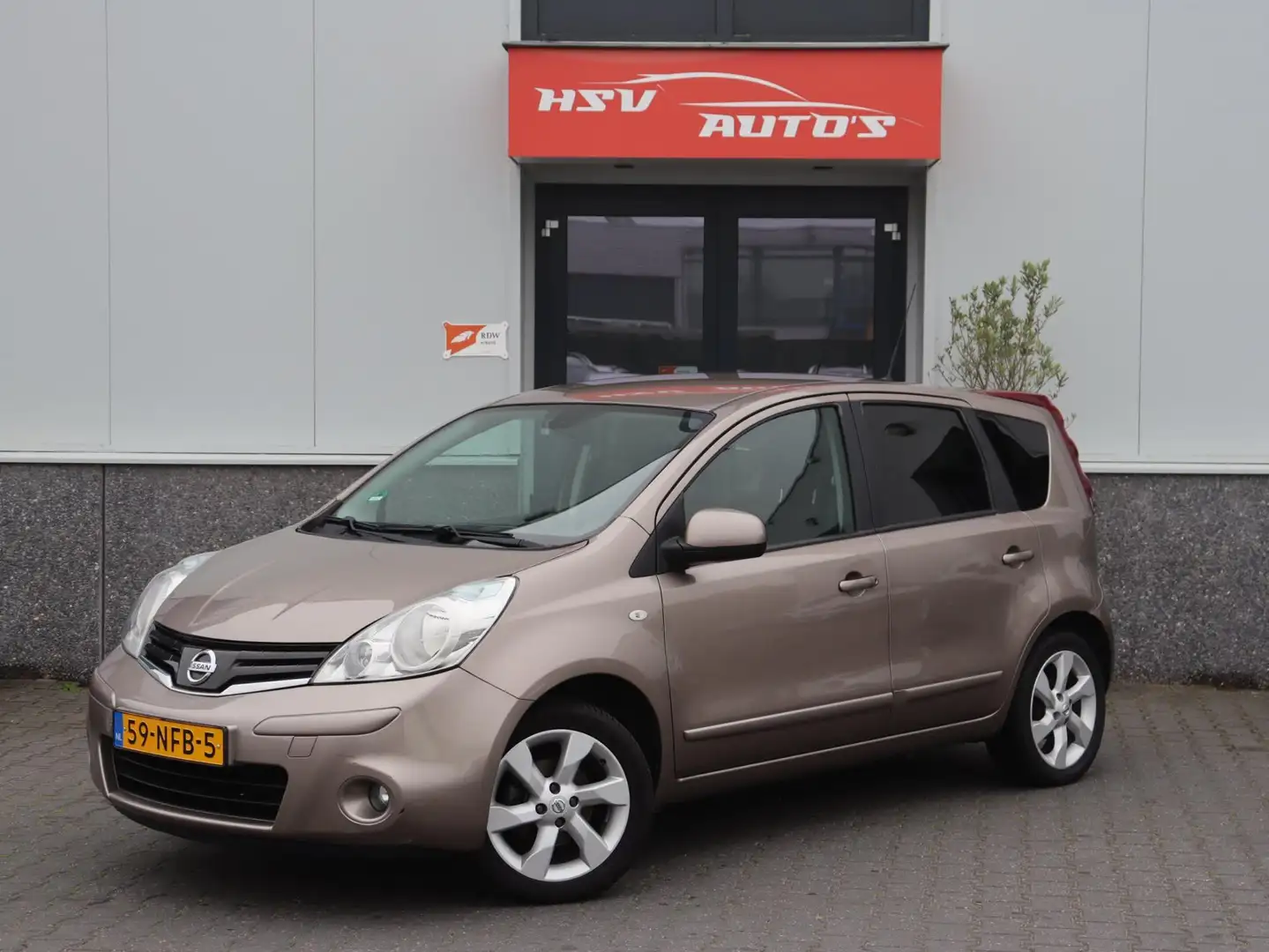 Nissan Note 1.6 Life + airco LM 4-deurs org NL Bruin - 1