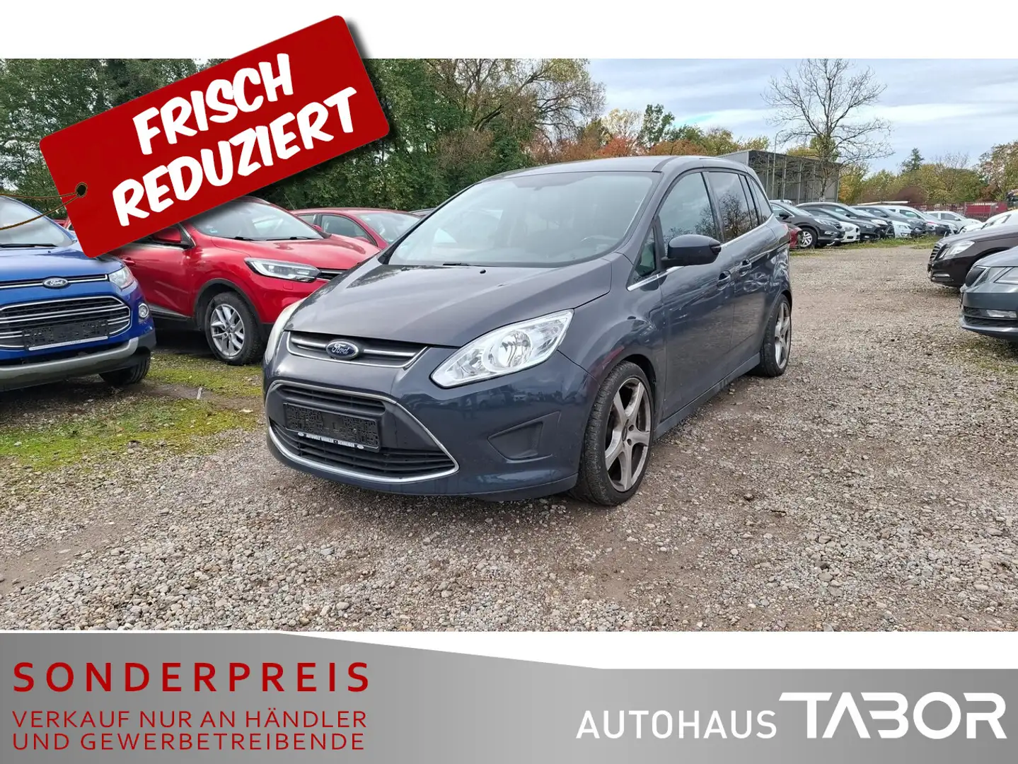 Ford Grand C-Max Grand 1,6 EcoB 7S PDC SHZ Privacy GRA Grau - 1