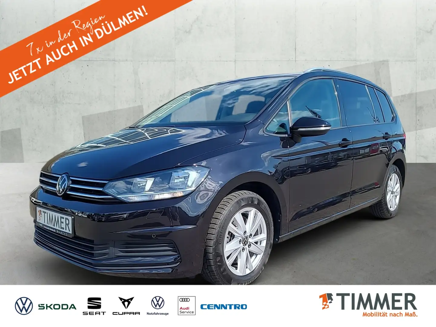 Volkswagen Touran 1.5 TSI DSG COMFORT *7-SITZ *AHK *VIRTUAL *RKAM * Schwarz - 1