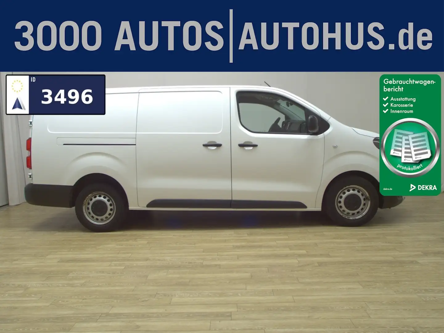 Toyota Proace 2.0 D-4D Lang 3-Sitze T-Leder Klima PDC Blanc - 1