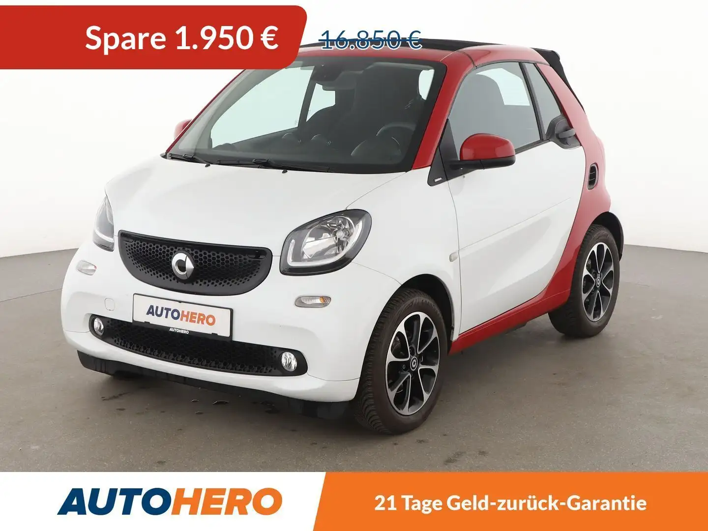 smart forTwo 0.9 Turbo passion Aut.*NAVI*PDC*SHZ*KLIMA* Weiß - 1